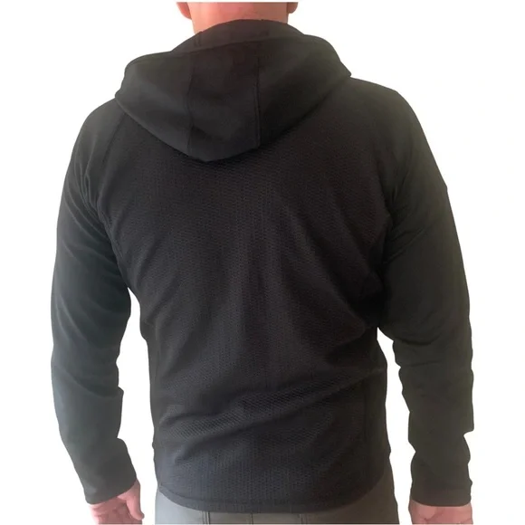 COLUMBIA Titanium Full Zip Black Hooded Jacket Stretch Athletic Size Large - Picture 4 of 16